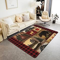 Bear cabin plaid for sale  Delivered anywhere in USA 