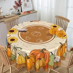 Fall round tablecloth for sale  Delivered anywhere in USA 