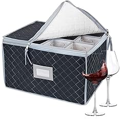 Used, Wine Glass Storage Box,Stemware Protector Carrier,Glassware for sale  Delivered anywhere in Ireland