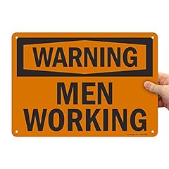 Smartsign warning men for sale  Delivered anywhere in USA 