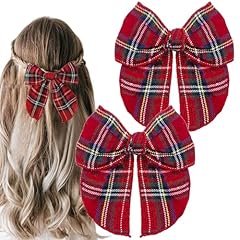 2pcs tartan bow for sale  Delivered anywhere in UK