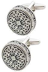 Cufflinks men silver for sale  Delivered anywhere in UK