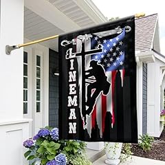 American flags lineman for sale  Delivered anywhere in USA 