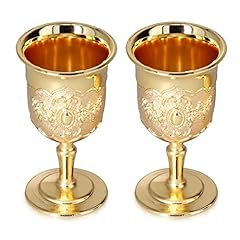 2pcs gold wine for sale  Delivered anywhere in Ireland