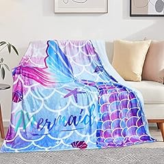 Mermaid throw blanket for sale  Delivered anywhere in UK