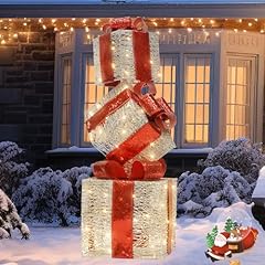 3pcs stacked christmas for sale  Delivered anywhere in UK