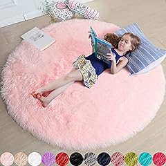 Pink round rug for sale  Delivered anywhere in USA 