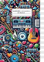 Quaderno pentagrammato musica usato  Spedito ovunque in Italia 