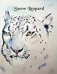 Snow leopard watercolor for sale  Delivered anywhere in USA 