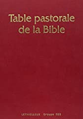 Table pastorale bible d'occasion  Livré partout en France