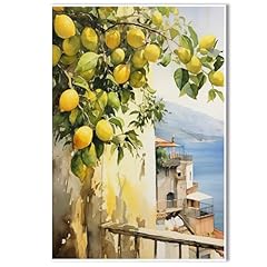 Positano watercolor lemon for sale  Delivered anywhere in USA 