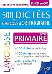 500 dictées exercices d'occasion  Livré partout en France