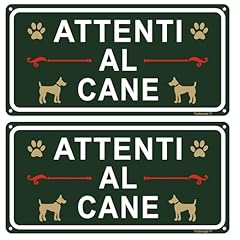 Attenti cane cartello usato  Spedito ovunque in Italia 