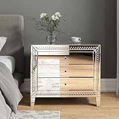 Blingworld mirrored nightstand for sale  Delivered anywhere in USA 