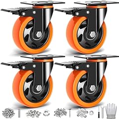 Inch casters wheels for sale  Delivered anywhere in USA 