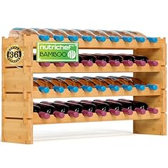 Nutrichef bamboo stackable for sale  Delivered anywhere in USA 