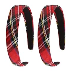 2pcs plaid tartan for sale  Delivered anywhere in UK