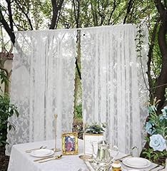 White lace curtains for sale  Delivered anywhere in UK