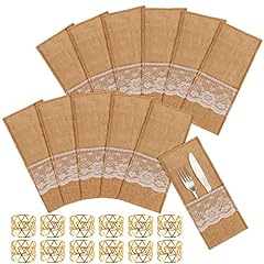 Bubuyun 24pcs burlap for sale  Delivered anywhere in UK