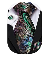 Tie silk green for sale  Delivered anywhere in USA 