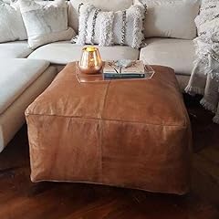 Ottomanmarrakech leather squar for sale  Delivered anywhere in USA 