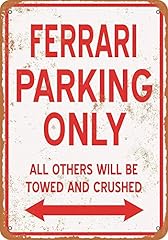 Metal sign ferrari for sale  Delivered anywhere in USA 