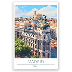 Travel poster madrid for sale  Delivered anywhere in USA 