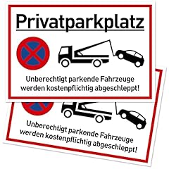 2pcs privatparkplatz schild gebraucht kaufen  Wird an jeden Ort in Deutschland