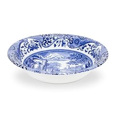 Spode Blue Italian Ascot Cereal Bowl, Set of 4, used for sale  Delivered anywhere in UK
