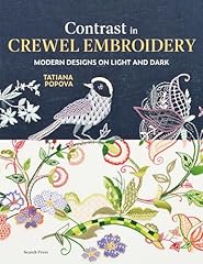 Contrast crewel embroidery for sale  Delivered anywhere in UK