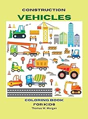 Construction vehicles coloring d'occasion  Livré partout en France