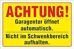 Schild achtung garagentor gebraucht kaufen  Wird an jeden Ort in Deutschland