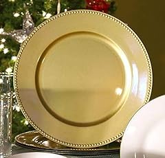 Gold charger plates for sale  Delivered anywhere in USA 
