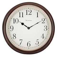 Westclox round woodgrain for sale  Delivered anywhere in USA 