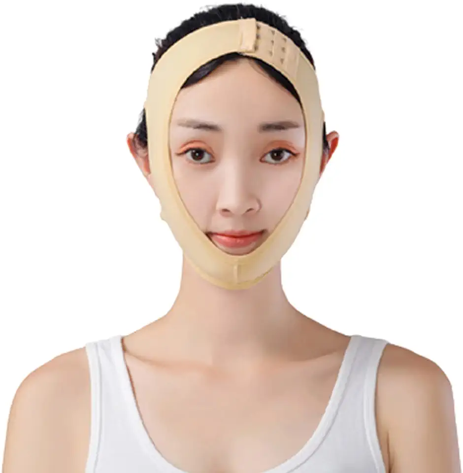 Kin bandjes bandage gezicht afslanken riem gezicht afslanken apparaat elastisch verband verstevigend en vormgeven voorkomen verzakking volwassen vrouwen, XS tweedehands  