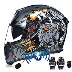 Motorcycle bluetooth helmet for sale  Delivered anywhere in UK