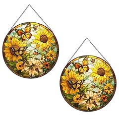 2pcs sunflower hanging for sale  Delivered anywhere in UK