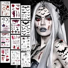 Blatt gesichtstattoo halloween gebraucht kaufen  Wird an jeden Ort in Deutschland