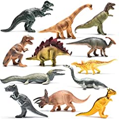 Prextex Pack de 12 Dinosaurios Diferentes Juguetes Muy Realistas, Plástico 25 cm segunda mano  Se entrega en toda España 