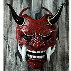 AUSUKY Demone Giapponese Devil Hannya Oni Samurai Kabuki Monster Maschera in lattice Cosplay Puntelli (Rosso) usato  Spedito ovunque in Italia 