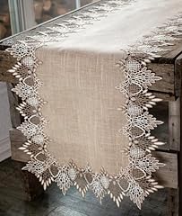 Lace runner neutral for sale  Delivered anywhere in USA 