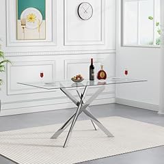Rectangular glass dining for sale  Delivered anywhere in USA 