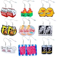 9pc funny earrings for sale  Delivered anywhere in USA 