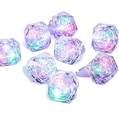 8 Pieces Flashing Led Light Up Ring Toys Light Up ring for sale  Delivered anywhere in USA 