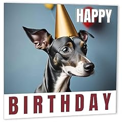 Carte anniversaire lévrier d'occasion  Livré partout en Belgiqu