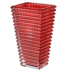 Crystal vase red for sale  Delivered anywhere in UK