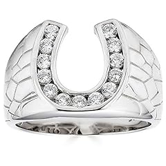 Real Solid 925 Sterling Silver - Lucky Horseshoe Ring for sale  Delivered anywhere in USA 