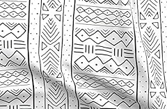Spoonflower fabric mudcloth for sale  Delivered anywhere in USA 