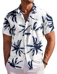 Coofandy summer hawaiian for sale  Delivered anywhere in UK