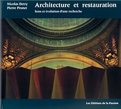 Architecture restauration. sen d'occasion  Livré partout en Belgiqu